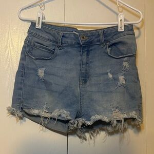 Distressed Denim Women Shorts